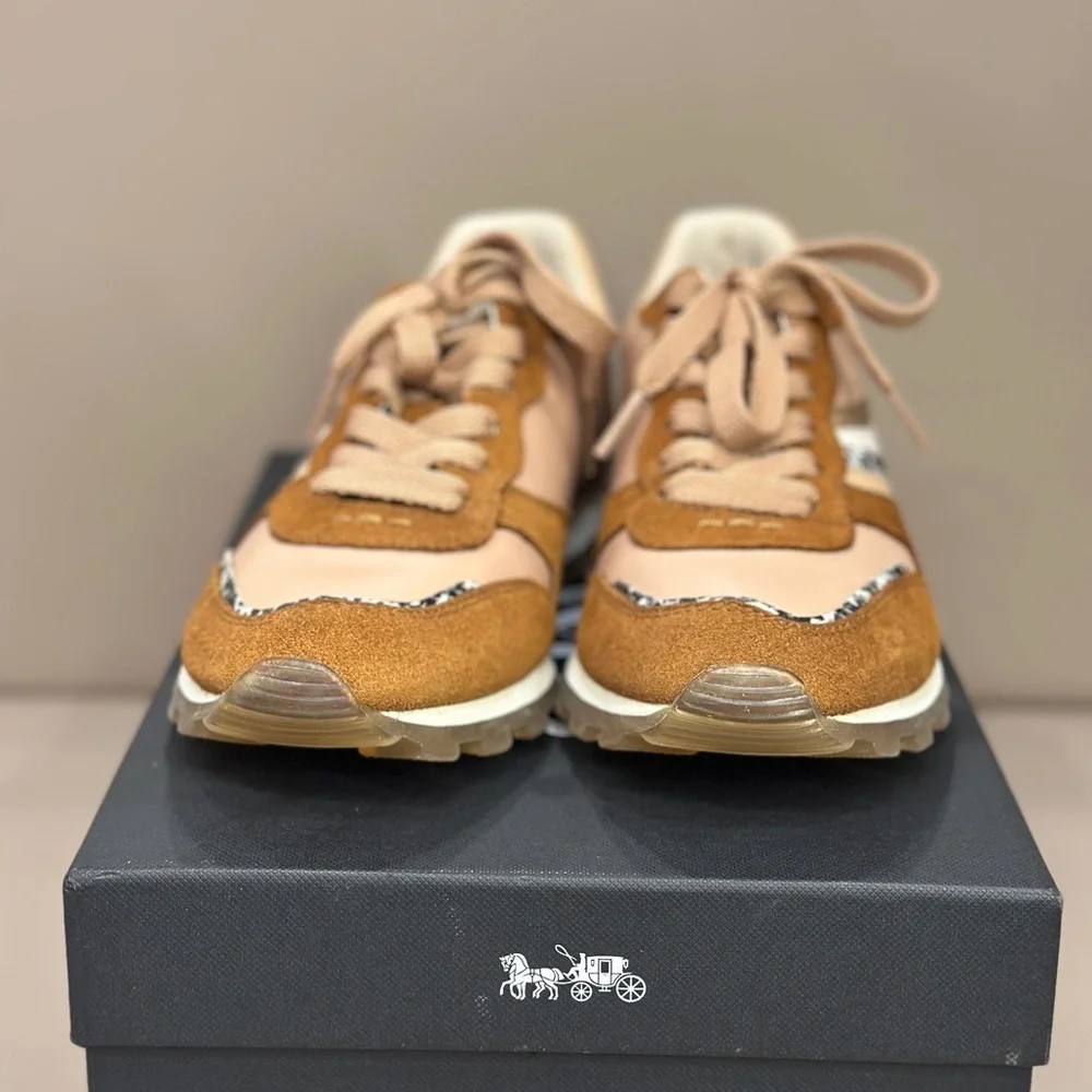 Coach C118 Leather Patchwork Runner Sneakers